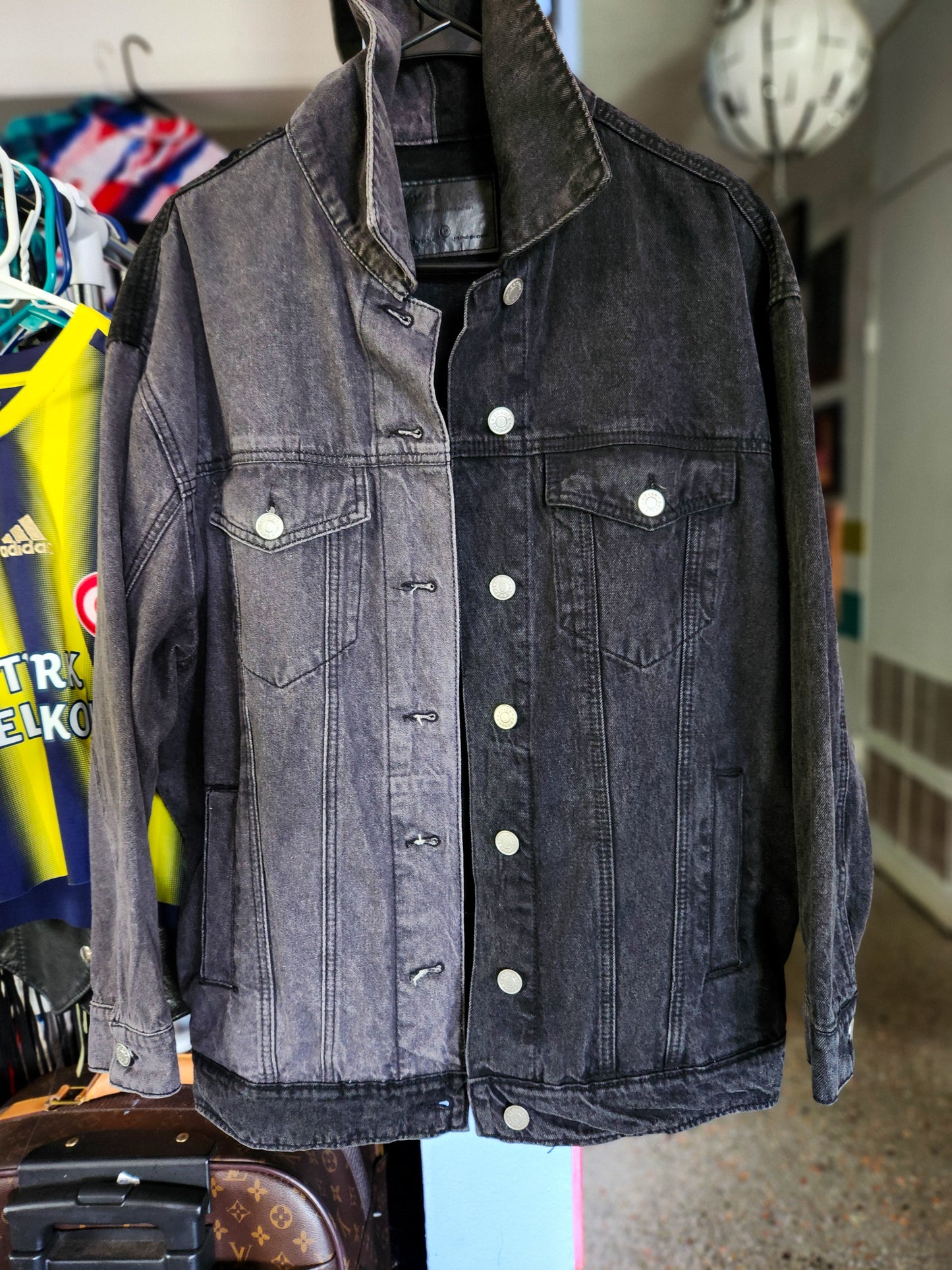 GaGa the Lizard King Split Denim Jacket