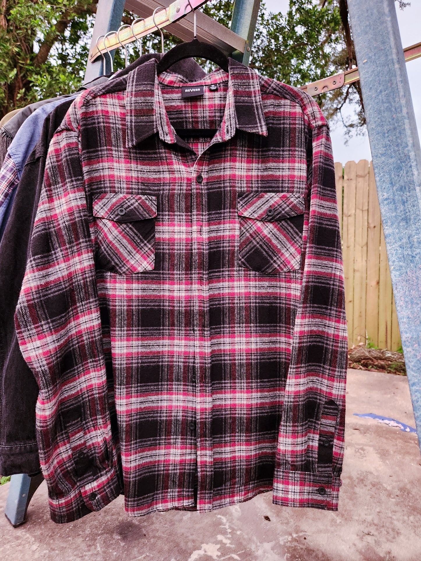 Boy, Call Me Back Ghost Face Long Sleeve Flannel