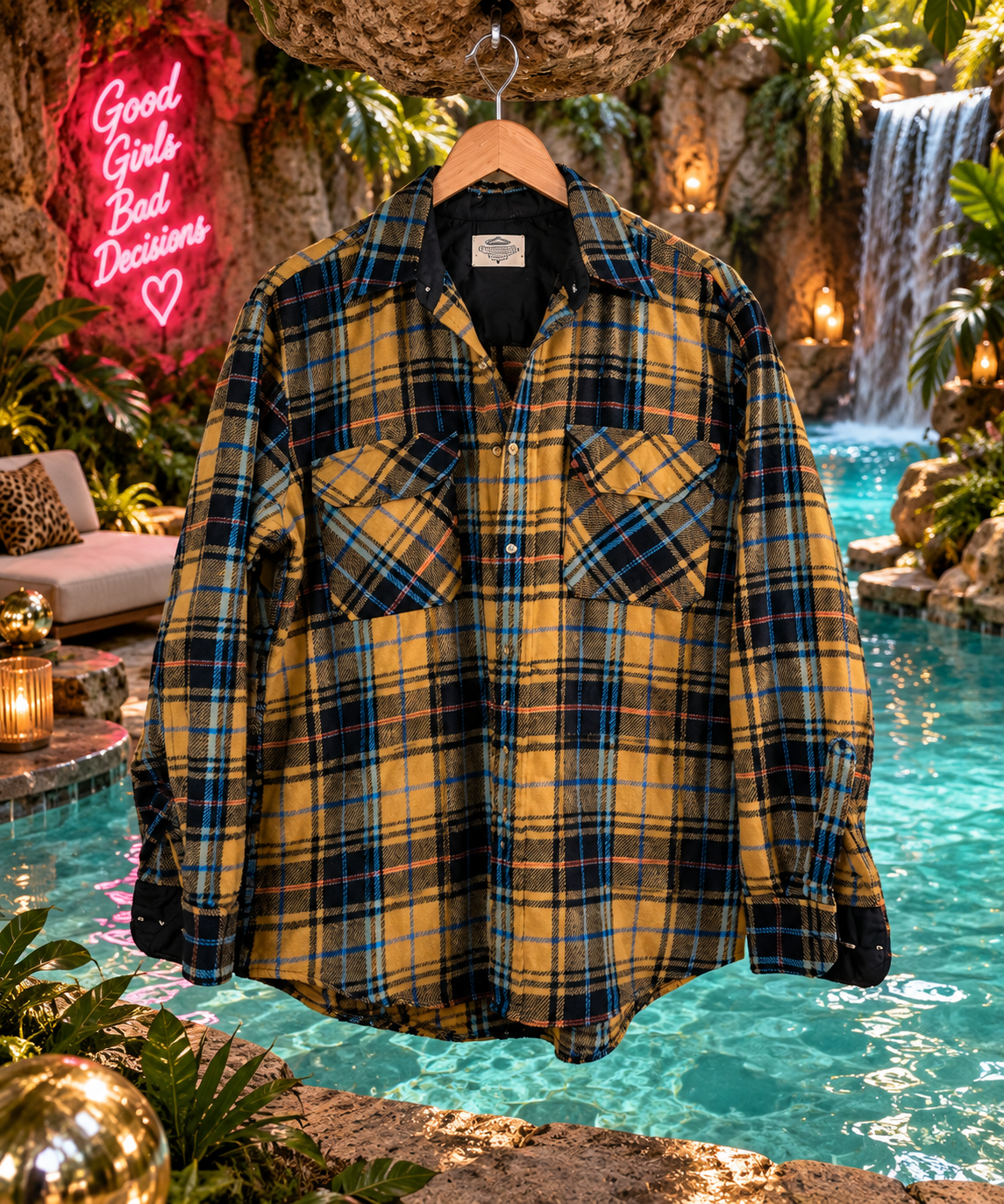 Dolly Playboy but Make it Plaid Button Up