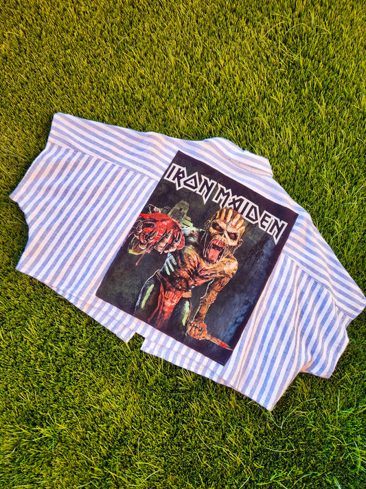 Iron Maiden Batwing Short Sleeve Button Up