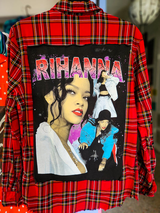 Rihanna, Drop the Album Already Plaid Flannel