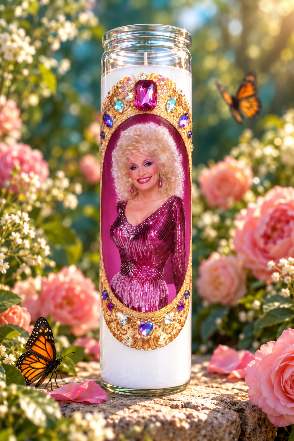 Dolly Fuschia Fantasy Candle