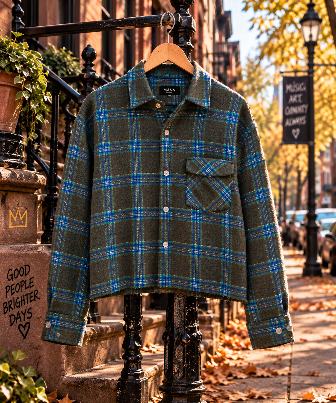 Benito in the City Button Up