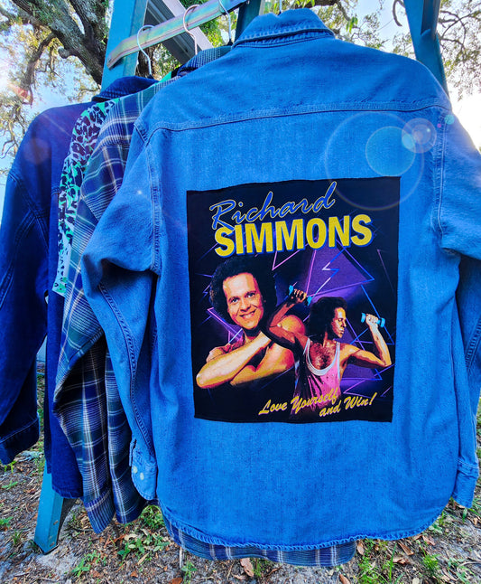 Richard Simmons Best Life Denim Button Up