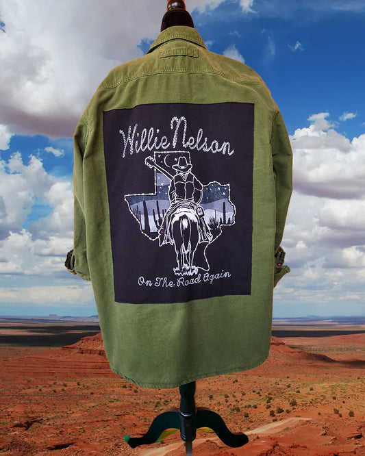 Big Willie Back on the Road Long Sleeve Button Up